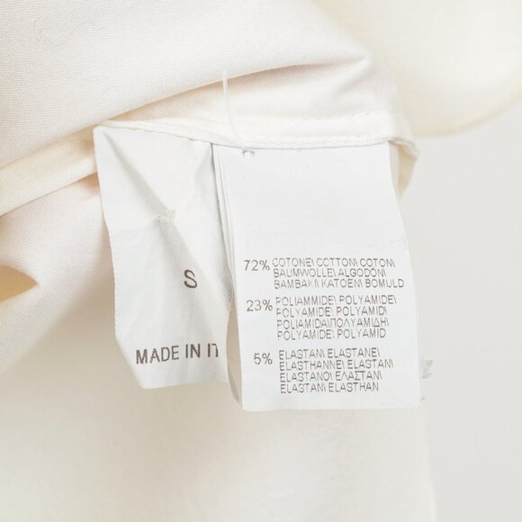 Brunello Cucinelli SS/17 Off-White Cotton Poplin Monili-Collar Shirt - Picture 9 of 13